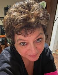 Gray hair with red highlights