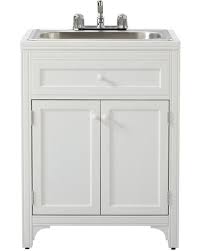 This laundry sink cabinet & folding counter adds the perfect amount of functionality and style to our laundry room. Deals For Martha Stewart Living 36 In H X 27 In W X 24 In D Wood Laundry Storage Utility Sink Cabinet In Picket Fence