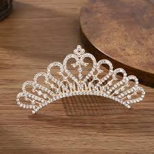 Simple Tiaras and Crown with Hair Combs for Little Princess Girls Kids  Birthday Party Hair Jewelry Accessories Pearl Headpieces