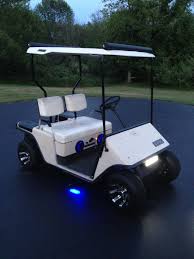 How to install speakers on my golf cart. 1986 Ezgo Marathon With 2 Stroke Robin Engine Custom Rims Stereo Headlight Ground Lights And Surfboard Rack Golf Carts Club Car Golf Cart Golf