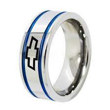 Chevrolet Ring Chevy Ring Bowtie Ring Chevy Bowtie Ring Chevy Wedding Ring Chevy Wedding Band Chevrolet Wedding Ring Chevrolet Wedding Band Wedding Rings Silver Tungsten Wedding Bands