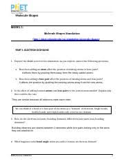 7 best molecular shapes ideas | organic chemistry study, science chemistry, chemistry notes. Rdz Molecule Shapes Student Handout Docx Molecule Shapes Model 1 Molecule Shapes Simulation Http Phet Colorado Edu En Simulation Molecule Shapes Part Course Hero