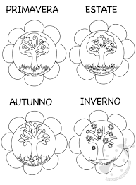 Disegni Da Colorare Per Bambini Quattro Stagioni Fredrotgans