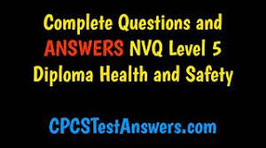 Nvq level 6 diploma in occupational health and safety. Nvq Level 5 Health And Safety Answers Youtube