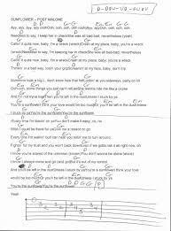 Sunflower Post Malone Guitar Chord Chart Post Malone Guitar Ukulele Chords Songs Post Malone Lyrics