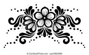 All swatches start at just $5. Black And White Lace Flowers And Leaves Isolated On White Floral Design Element In Retro Style Many Similarities To The Canstock
