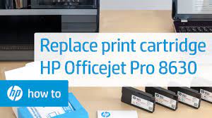Use a cotton swab with rubbing alcohol and gently clean both the copper contacts on source: Replace The Print Cartridge Hp Officejet Pro 8630 Printer Hp Youtube