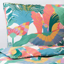 Skogsfibbla Dekbedovertrek Met 2 Slopen Wit Veelkleurig 200x200 60x70 Cm Ikea En 2020 Housse De Couette Couette Ensemble Housse De Couette