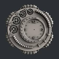 3d Stl Models For Cnc Clock Etsy Cnc Clock Stl File Format