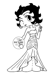 Maybe you would like to learn more about one of these? Betty Boop Coloring Pages For Kids Printable Free