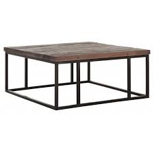 Miro glass coffee table with black wood base. Timber Coffee Table In Solid Wood And Metal Dtp Home Tentation