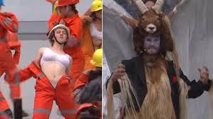 On june 1, the bizarre satanic illuminati opening ceremony of the gotthard base tunnel the gotthard base tunnel with a length of 35.41 miles and the maximum depth of 1.43 miles, makes it. How Switzerland Decided To Mark Opening Of Gotthard Base Tunnel Daily Mail Online