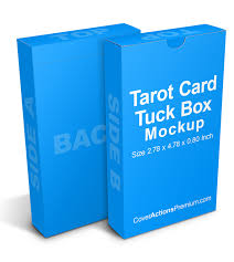 Tarot Card Tuck Box Mockup Cover Actions Premium Mockup Psd Template