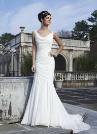 Sincerity Wedding Dress Style 3736 Cowl Neck Wedding Dress Wedding Dress Chiffon Mermaid Dress Lace