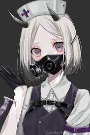 Maybe you would like to learn more about one of these? Original Halloween Gas Mask Halloween Pixiv Cyberpunk Anime Anime Art Girl Anime Gangster