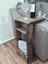 Sofa Chair Arm Rest Table Stand With Shelf And Storage Pocket For Magazines Diy Furniture Decor Home Diy