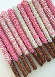 Wedding Table Pink Gold Mason Jars 38 Ideas Chocolate Covered Pretzel Rods Baby Shower Food Baby Shower Desserts