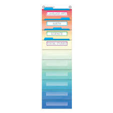 Watercolor File Storage Pocket Chart Pocket Charts