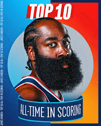 JAMES HARDEN HAS MOVED INTO THE TOP 10 SCORERS OF ALL-TIME 🚨
