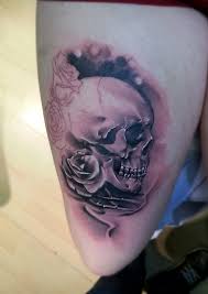 80 Frightening And Meaningful Skull Tattoos Skull Rose Tattoos Rose Tattoos Skull Tattoos