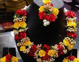The variety and creativity of the designers have created a new market for them. 100 Handmade100 Affordable By Skcreativeart On Etsy Flower Jewellery For Mehndi Flower Jewellery For Haldi Fresh Flower Jewelry
