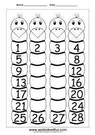 missing number worksheet april 2015