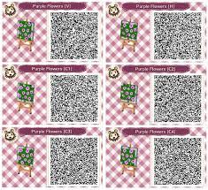 New leaf qr paths only: Purple Flower Beds By Quirkberry Animal Crossing New Leaf Animal Crossing Qr Codes Animals Qr Codes Animal Crossing