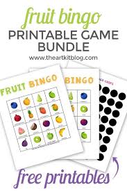 Bingo Games To Play Fruit Bingo Game Free Printable Pack Bingo Games Free Bingo Bingo Printable