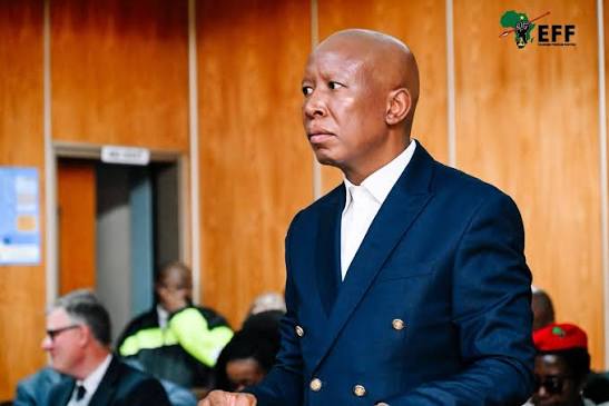 ♦️In Pictures♦️ The EFF President and Commander in Chief Julius Malema is at the East London Magistrate's Court where, closing arguments on the alleged discharging of a firearm at the EFF 5th