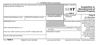 A 1099 form is a tax document filed by an organization or individual that paid you during the tax year. What Is Acquisition Or Abandonment Of Secured Property Form 1099 A