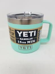 Aeropress coffee maker fits fine on top during the press. Yeti 14 Oz Rambler Mug Seafoam 21071300019 For Sale Online Ebay