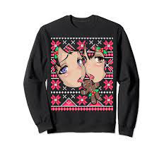 Amazon.com: Ugly Christmas Otaku Ahegao Ecchi Etchi Lewd Hentai Kawaii  Sweatshirt : Clothing, Shoes & Jewelry