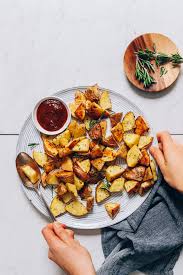 Bake the potatoes for 30 to 35 minutes, turning to the other cut side after 20 minutes. Perfect Roasted Potatoes Minimalist Baker Recipes
