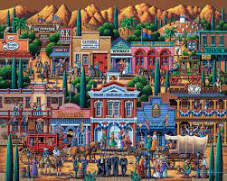 Brand new sealed 1000 piece puzzle. 500 Piece Dowdle Folk Art Dowdle Jigsaw Puzzle Mount Vernon Christmas Toys Games Jigsaw Puzzles