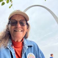 Returning a misplaced package to Nellie Brown-Prewitt in Ferguson