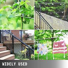 Black aluminum hand and base rail. Buy Mophorn Stainless Steel Cable Railing 3 16x 500ft Wire Rope 316 Marine Grade Braided Aircraft Cable 1x19 Strands Construction For Deck Rail Balusters Stair Handrail Porch Fence Online In Indonesia B08pzfpsnc