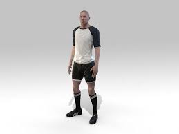 Footballer Rigged 3d Model 3d Model Model Football