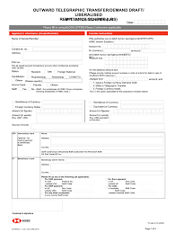 Crediting to sgd current and savings account Hsbc Telegraphic Transfer Form Fill Online Printable Fillable Blank Pdffiller