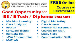 Free Online Courses With Certificates In India By Government Aicte Free In 2020 Free Online Courses Online Courses With Certificates Online Courses