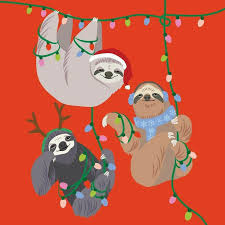 Basic Jogging Jacket Christmas Sloth Cute Christmas Wallpaper Sloth Art