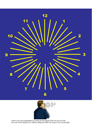 Astigmatism Chart Yellow On Blue Exercises For Correcting