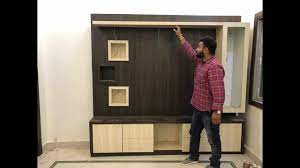 How and where to make a modern tv cabinet design? Tv Unit Design Video Tv Cabinet For Living Room Youtube