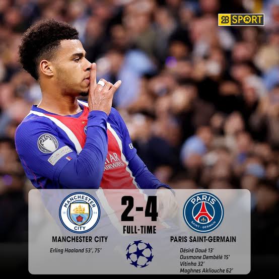 HẾT GIỜ: MAN CITY 2-4 PSG MAN CITY NỖ LỰC TRONG HIỆP 2 NHƯNG KHÔNG THỂ  GIÀNH ĐIỂM TRƯỚC NHÀ VUA ĐƯƠNG NHIỆM CỦA CHAMPIONS LEAGUE Hiệp 2 đã diễn ra  rất