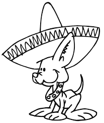 Simply do online coloring for awesome mexican sombrero for mexican fiesta coloring page directly from your gadget, support for ipad, android tab or using our web feature. Dog And Sombrero Coloring Page Free Printable Coloring Pages For Kids