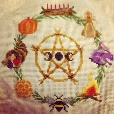 Maybe you want to transform your. Fo Pagan Wheel Of The Year Is Complete Biggest Project To Date And I Tried To Make All Of My Stitches Uniform But I Still Need To Work On Back Stitching