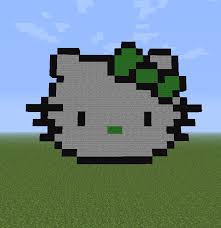 Hello Kitty Minecraft By Minecraftpixelartist On Deviantart Minecraft Pixel Art Pixel Art Minecraft Art