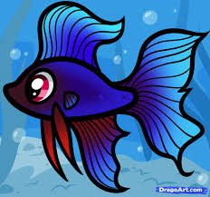 How To Draw A Betta For Kids Betta Fish Step By Step Animals For Kids For Kids Free Online Drawin Fish Cartoon Drawing Fish Drawing For Kids Fish Drawings
