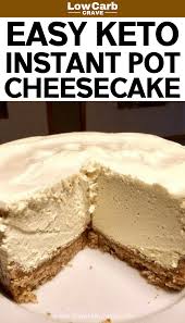 Fill any baking pan about halfway up with water and place it on the oven's lower rack. Easy Instant Pot Low Carb Keto Cheesecake Recipe This Homemade Healthy Dessert Is Gluten F In 2020 Delicious Cheesecake Recipes Cheesecake Recipes Easy Party Desserts
