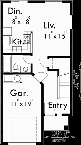 Welcome to 290 house design with floor plansfind house plans new house designspacial offersfan favoritessupper find your house plans. 40 Ft Wide House Plans Duplex House Plans Mirror Image D 472