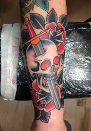 Death falls upon the sword and the tattoo will show that. Traditional Shield With Sword And Crows Tattoo On Full Back